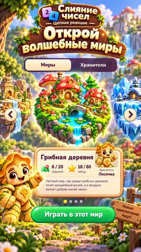 Выбор мира: Грибная деревня и её хранитель Лисичка