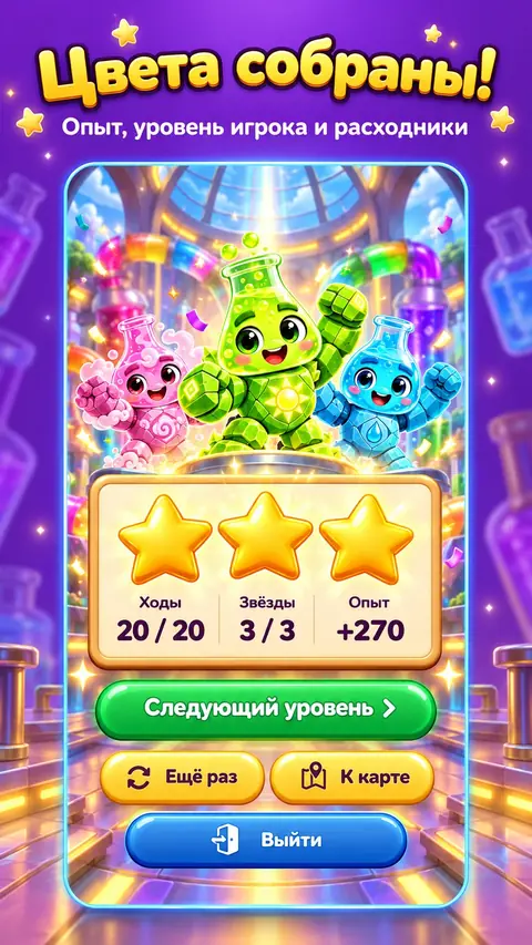 Опыт, уровень игрока и расходники